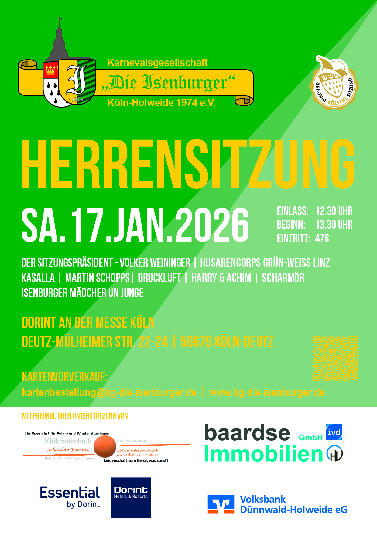 Plakat Herrensitzung